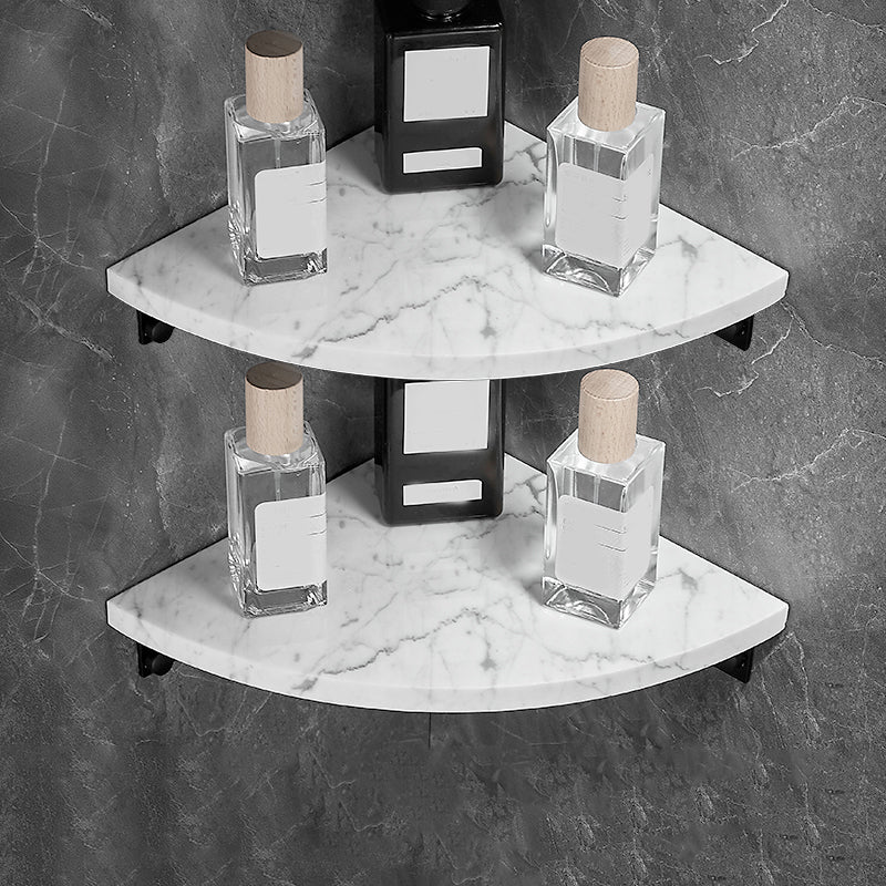 Rynx | Metal and Marble Bathroom Hardware Set as a Single Piece or as a Set in Black