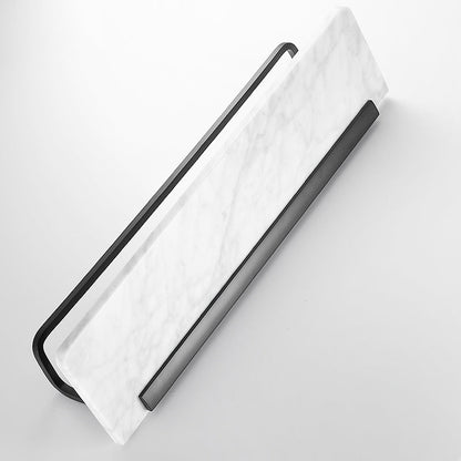 Rynx | Metal and Marble Bathroom Hardware Set as a Single Piece or as a Set in Black