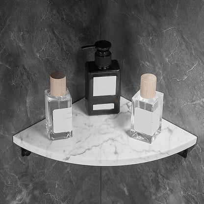 Rynx | Metal and Marble Bathroom Hardware Set as a Single Piece or as a Set in Black