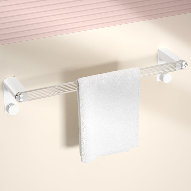Rynx | White metal and acrylic bathroom accessories as single item or in set with bathroom shelf
