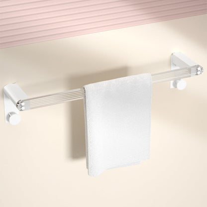 Rynx | White metal and acrylic bathroom accessories as single item or in set with bathroom shelf