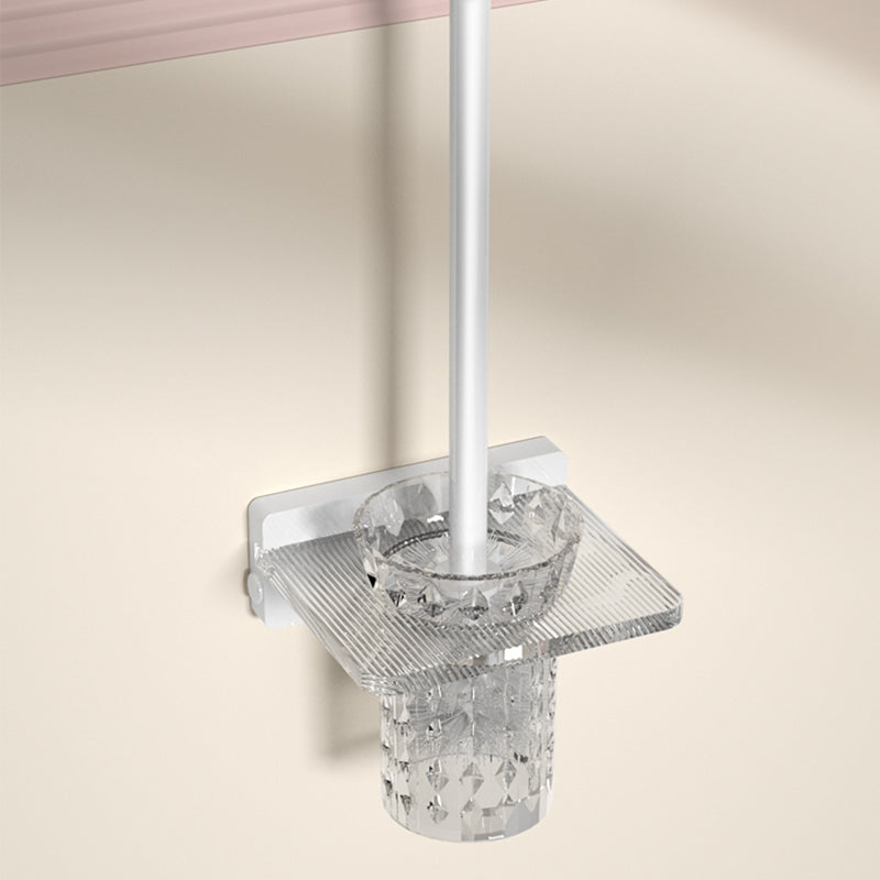 Rynx | White metal and acrylic bathroom accessories as single item or in set with bathroom shelf
