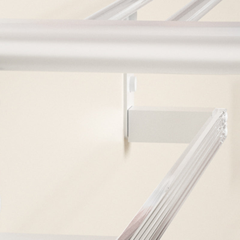 Rynx | White metal and acrylic bathroom accessories as single item or in set with bathroom shelf