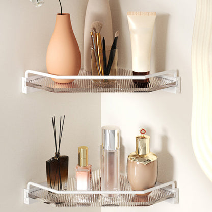 Rynx | White metal and acrylic bathroom accessories as single item or in set with bathroom shelf