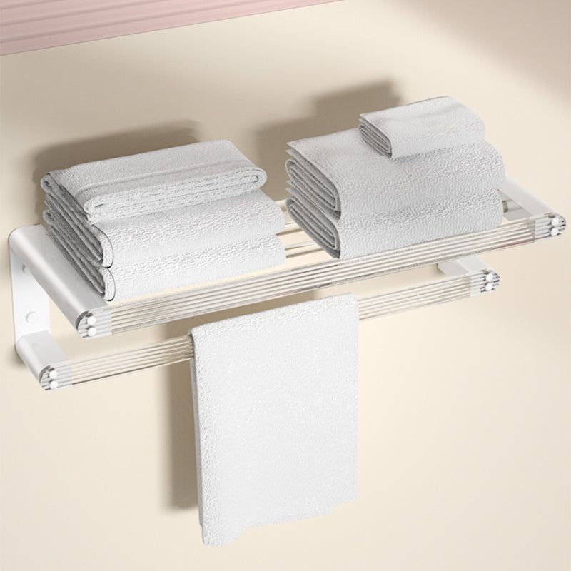 Rynx | White metal and acrylic bathroom accessories as single item or in set with bathroom shelf