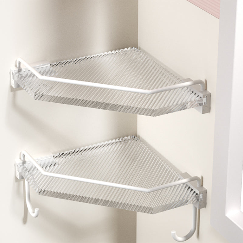 Rynx | White metal and acrylic bathroom accessories as single item or in set with bathroom shelf