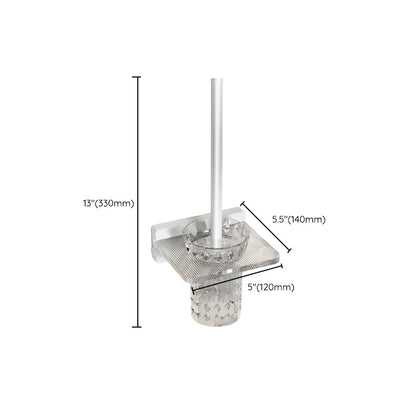 Rynx | White metal and acrylic bathroom accessories as single item or in set with bathroom shelf