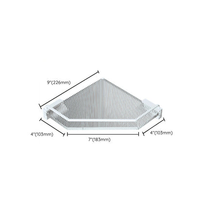 Rynx | White metal and acrylic bathroom accessories as single item or in set with bathroom shelf