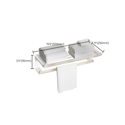 Rynx | White metal and acrylic bathroom accessories as single item or in set with bathroom shelf