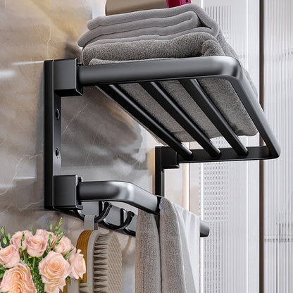 Rynx | Modern black bathroom accessory set towel holder bathroom fittings