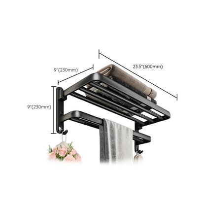 Rynx | Modern black bathroom accessory set towel holder bathroom fittings