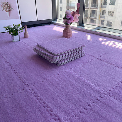 Rynx | Multicolored Level Loop Carpet Tile Non-Slip Composite Floor Tiles for Bedroom