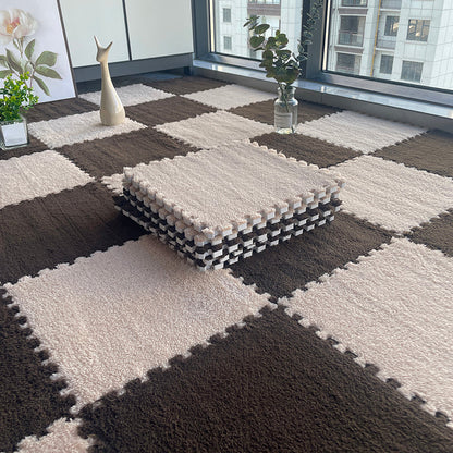 Rynx | Multicolored Level Loop Carpet Tile Non-Slip Composite Floor Tiles for Bedroom