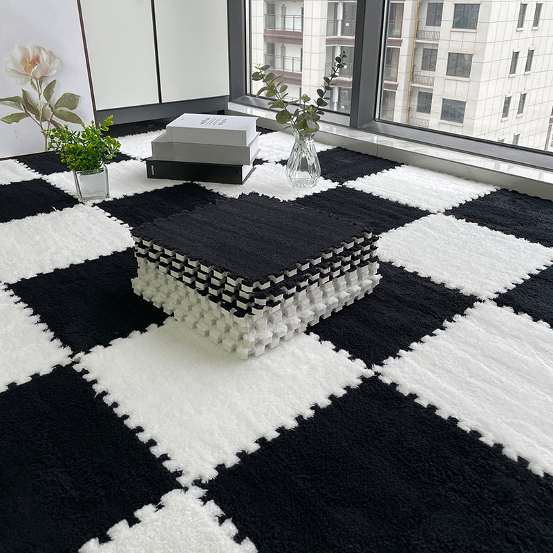 Rynx | Multicolored Level Loop Carpet Tile Non-Slip Composite Floor Tiles for Bedroom