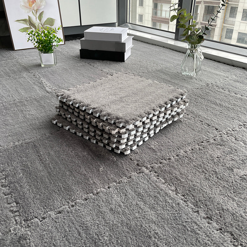 Rynx | Multicolored Level Loop Carpet Tile Non-Slip Composite Floor Tiles for Bedroom