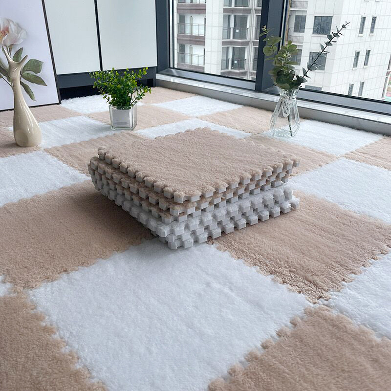 Rynx | Multicolored Level Loop Carpet Tile Non-Slip Composite Floor Tiles for Bedroom