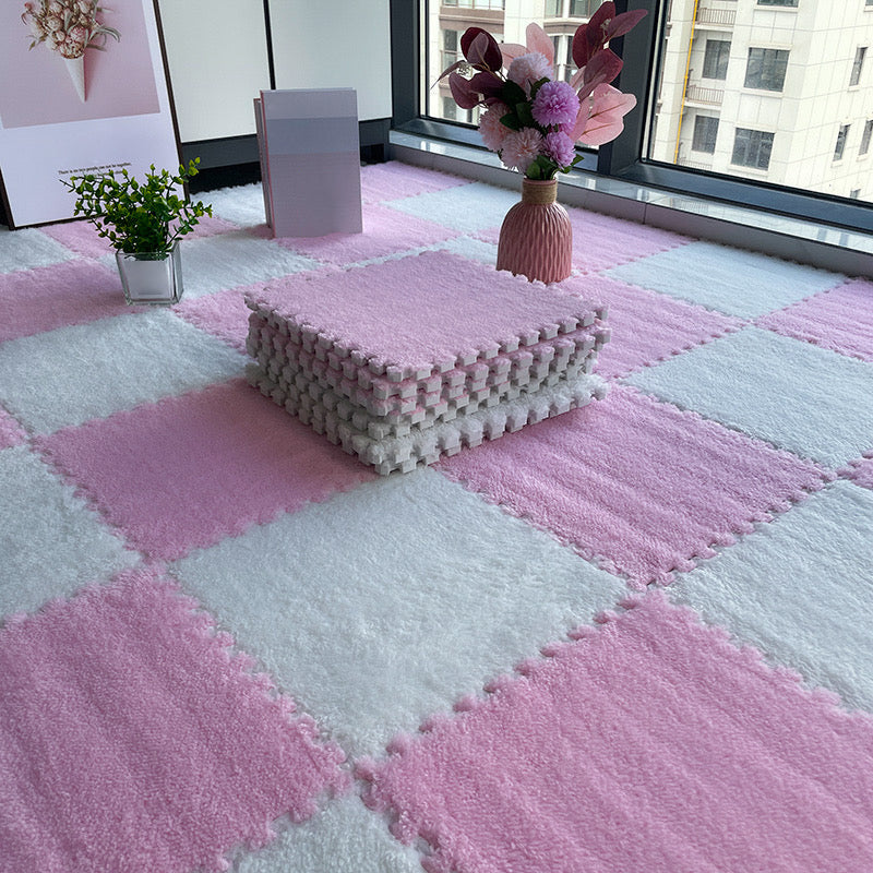 Rynx | Multicolored Level Loop Carpet Tile Non-Slip Composite Floor Tiles for Bedroom