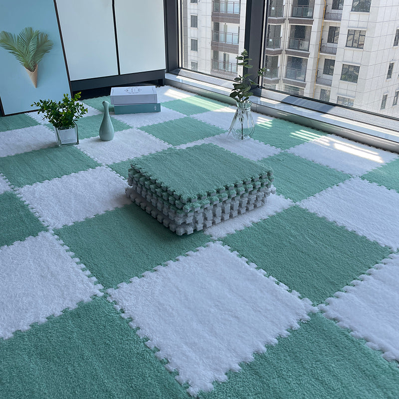 Rynx | Multicolored Level Loop Carpet Tile Non-Slip Composite Floor Tiles for Bedroom