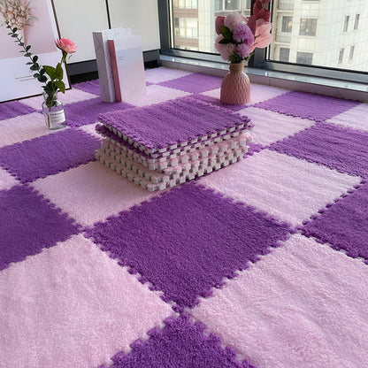 Rynx | Multicolored Level Loop Carpet Tile Non-Slip Composite Floor Tiles for Bedroom