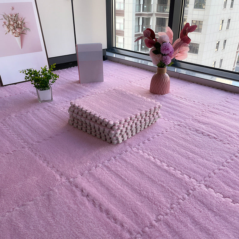 Rynx | Multicolored Level Loop Carpet Tile Non-Slip Composite Floor Tiles for Bedroom
