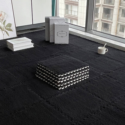 Rynx | Multicolored Level Loop Carpet Tile Non-Slip Composite Floor Tiles for Bedroom