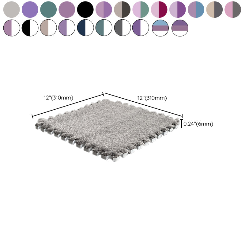 Rynx | Multicolored Level Loop Carpet Tile Non-Slip Composite Floor Tiles for Bedroom