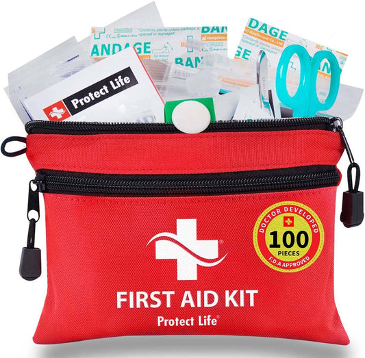 Rynx | First Aid Kit for Home/Businesses - Emergency Kit/Travel First Aid Kit for Car. Small, Mini First Aid Bag Survival/Medical Kit. Hiking First Aid Kit Camping/Backpack kit