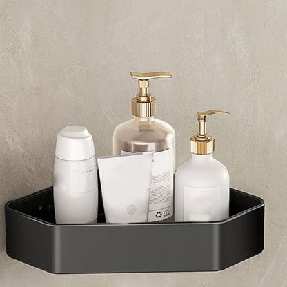 Rynx | Modern Bathroom Set Matte Black Bathroom Shelf Towel Holder Bathroom Accessories Set
