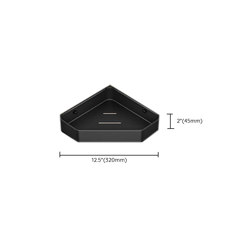 Rynx | Modern Bathroom Set Matte Black Bathroom Shelf Towel Holder Bathroom Accessories Set