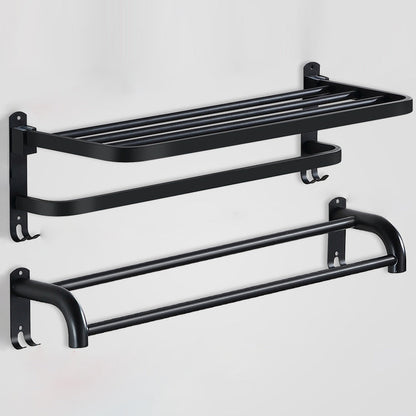 Rynx | Modern Bathroom Accessories Black Paper Holder Bathroom Shelf Bathroom Accessory Set
