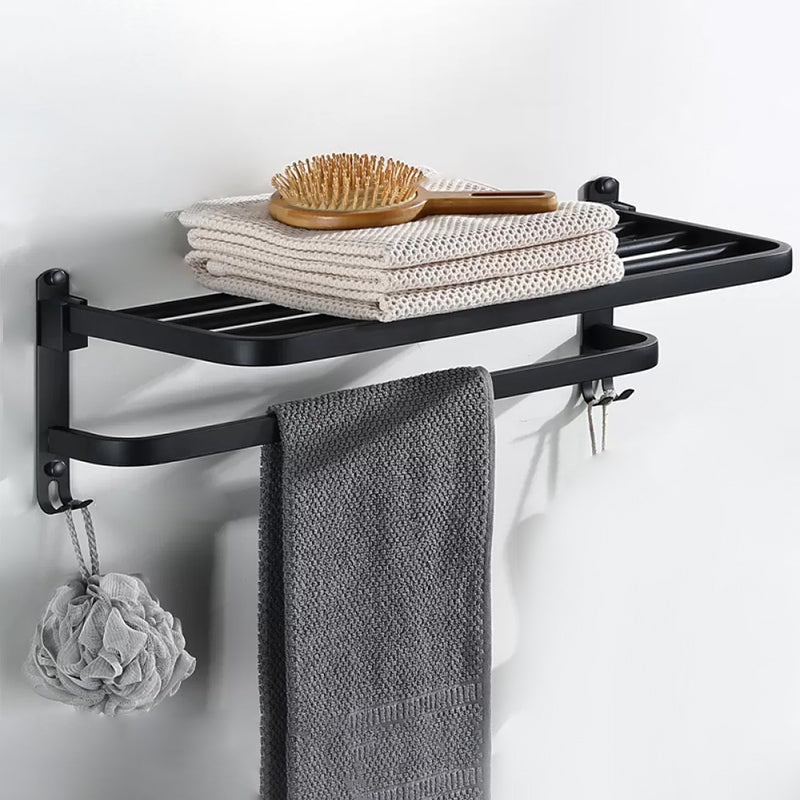 Rynx | Modern Bathroom Accessories Black Paper Holder Bathroom Shelf Bathroom Accessory Set