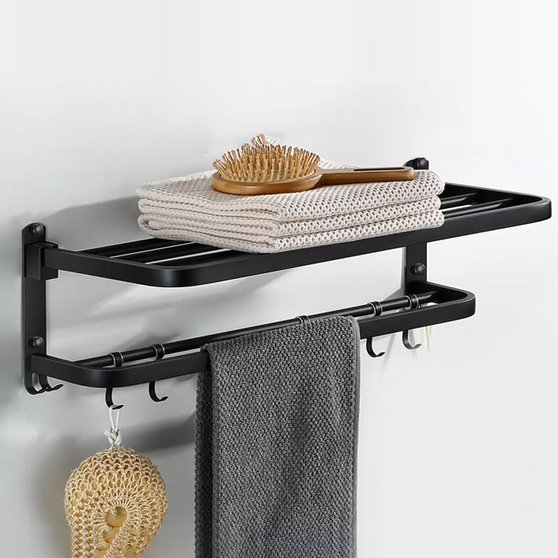 Rynx | Modern Bathroom Accessories Black Paper Holder Bathroom Shelf Bathroom Accessory Set