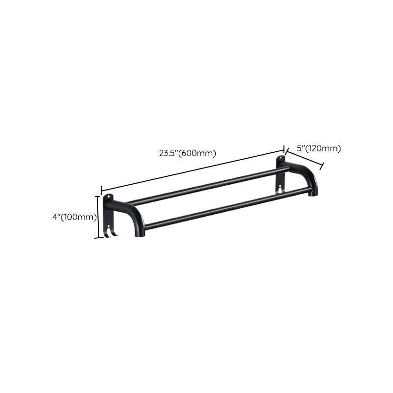 Rynx | Modern Bathroom Accessories Black Paper Holder Bathroom Shelf Bathroom Accessory Set