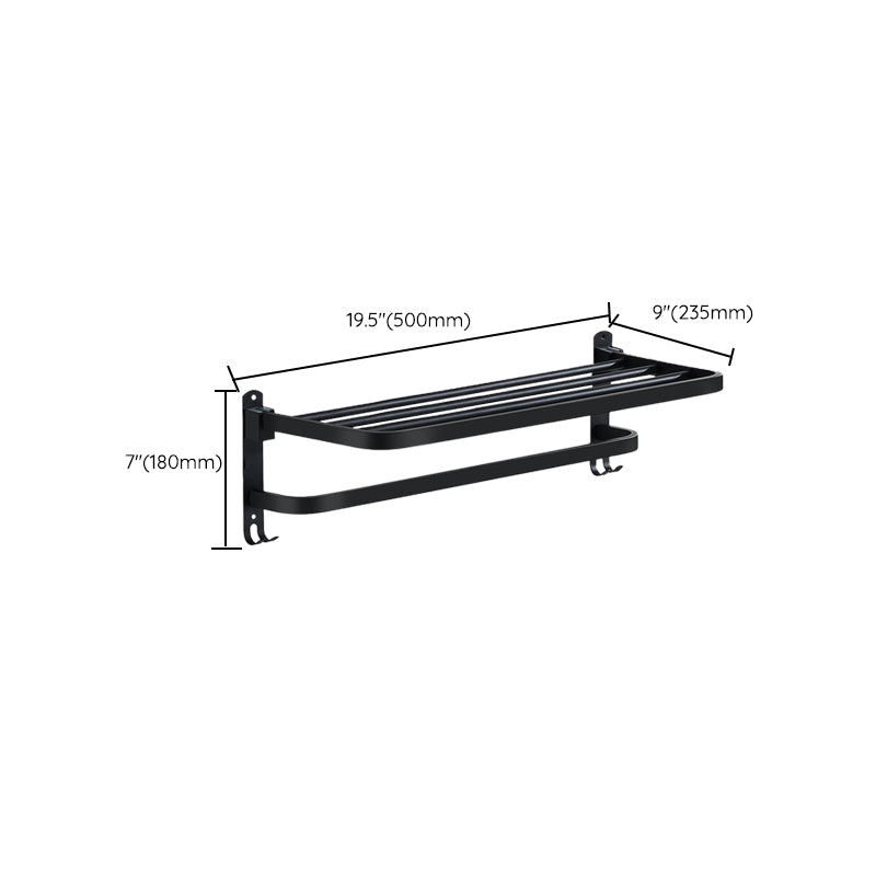Rynx | Modern Bathroom Accessories Black Paper Holder Bathroom Shelf Bathroom Accessory Set