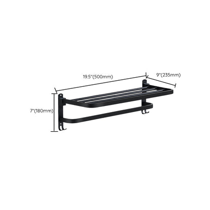 Rynx | Modern Bathroom Accessories Black Paper Holder Bathroom Shelf Bathroom Accessory Set