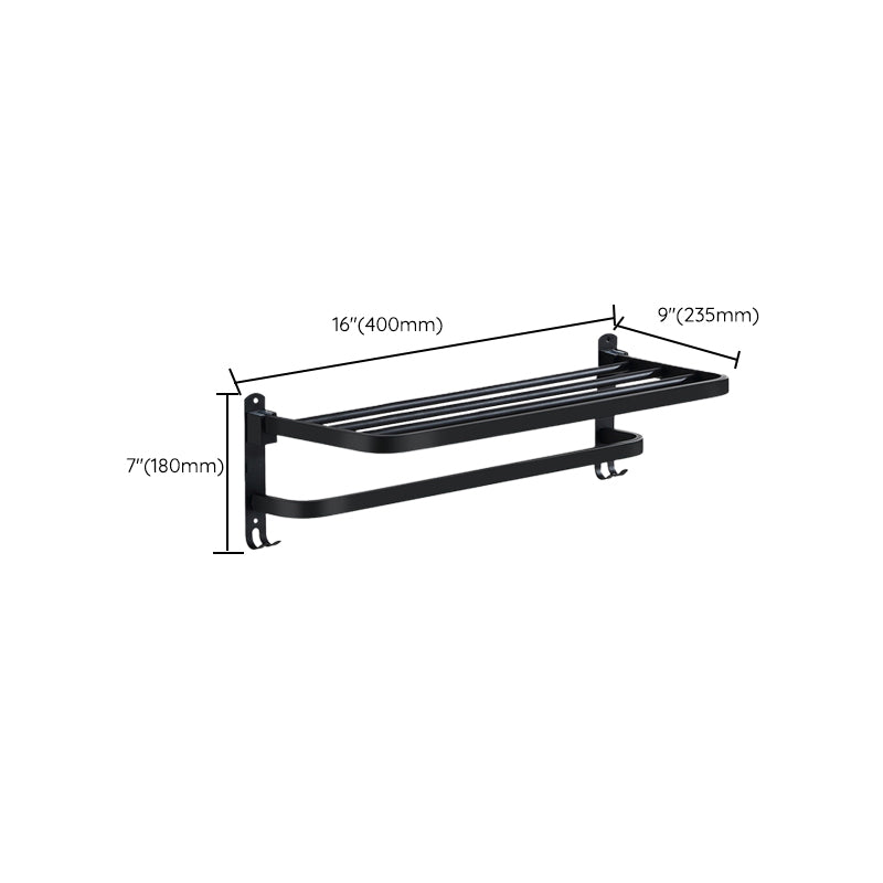Rynx | Modern Bathroom Accessories Black Paper Holder Bathroom Shelf Bathroom Accessory Set
