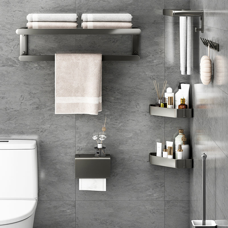 Rynx | Matte Gray Bathroom Hardware Set Modern Bathroom Accessories Set