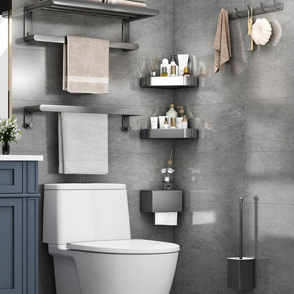 Rynx | Matte Gray Bathroom Hardware Set Modern Bathroom Accessories Set