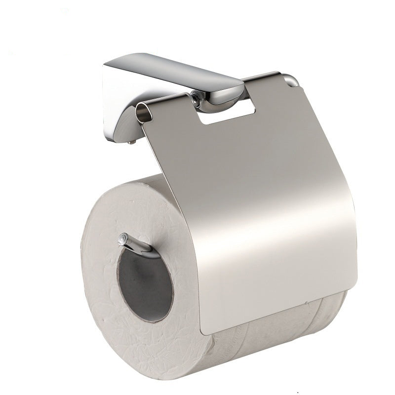 Rynx | Modern Bathroom Hardware Paper Holder Bathroom Shelf Silver Bathroom Accessory Set