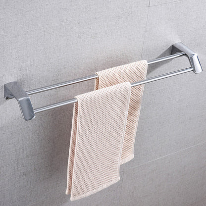 Rynx | Modern Bathroom Hardware Paper Holder Bathroom Shelf Silver Bathroom Accessory Set