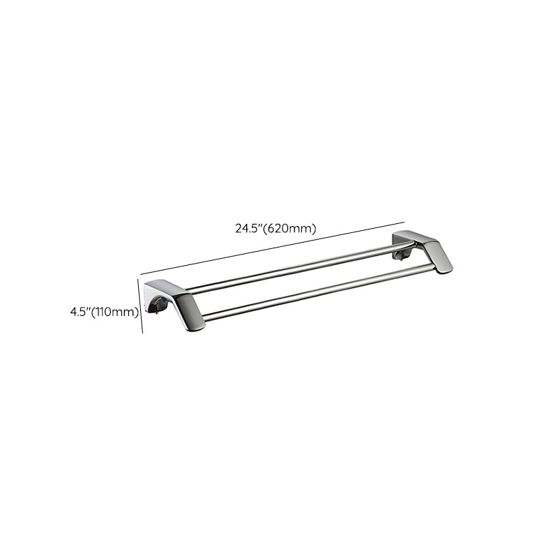 Rynx | Modern Bathroom Hardware Paper Holder Bathroom Shelf Silver Bathroom Accessory Set