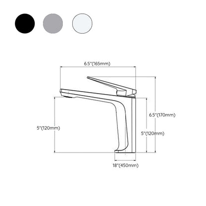Rynx | Modern Centerset Sink Faucet Solid Color Copper Faucet for the Bathroom