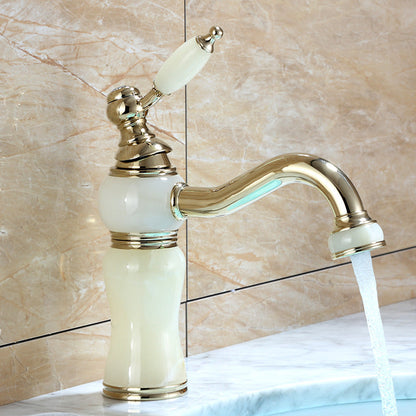 Rynx | Luxury Vessel Faucet Brass Lever Handles Low Arc Sink Faucet