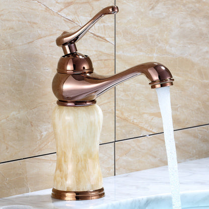 Rynx | Luxury Vessel Faucet Brass Lever Handles Low Arc Sink Faucet