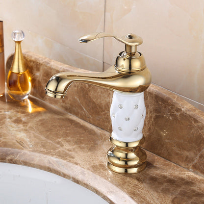 Rynx | Luxury Vessel Faucet Brass Lever Handles Low Arc Sink Faucet