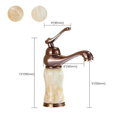 Rynx | Luxury Vessel Faucet Brass Lever Handles Low Arc Sink Faucet