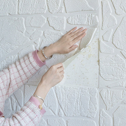 Rynx | Modern Pearl Wainscoting PVC Wall Access Panel Peel and Stick Wall Tile for Bedroom