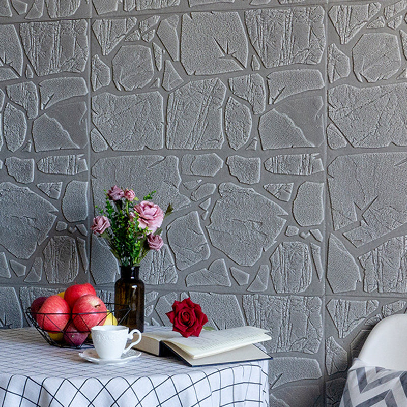 Rynx | Modern Pearl Wainscoting PVC Wall Access Panel Peel and Stick Wall Tile for Bedroom