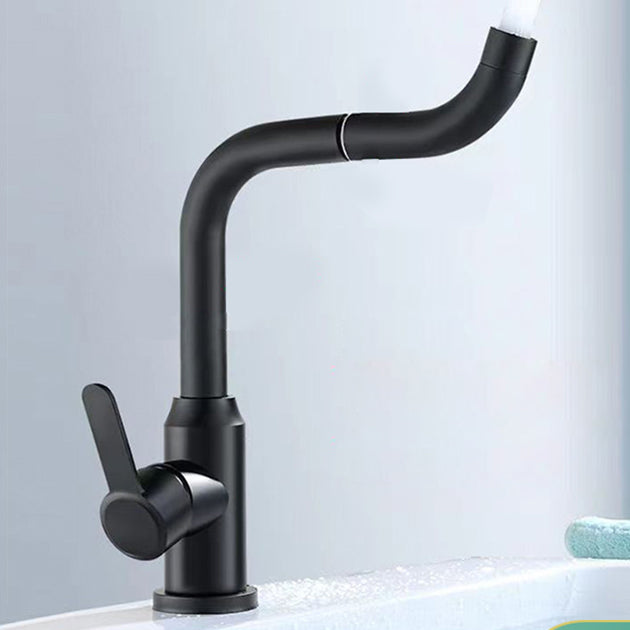 Rynx | Modern Basin Mixer Bathroom Faucet Brass Lever Swivel Spout Basin Mixer
