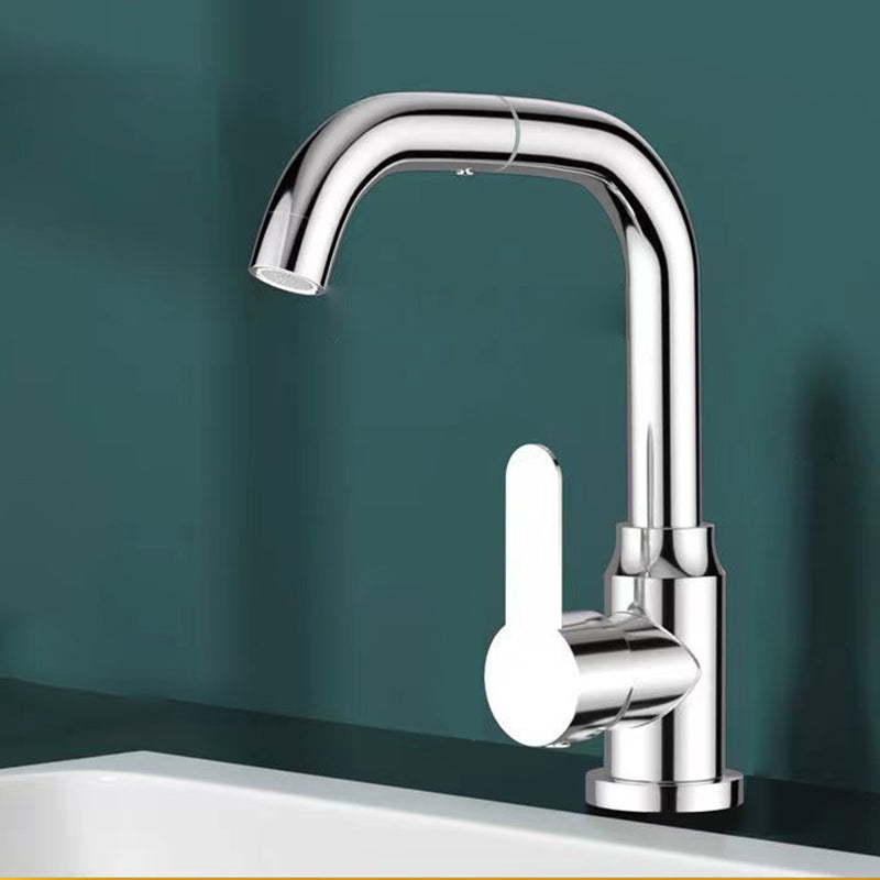 Rynx | Modern Basin Mixer Bathroom Faucet Brass Lever Swivel Spout Basin Mixer